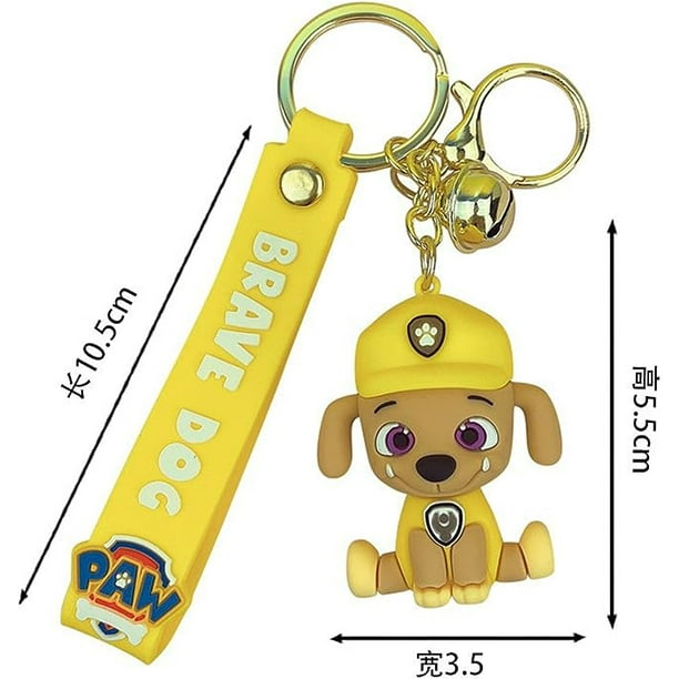Llavero De Rocky (Patrulla Canina) - Silicona, 7 Cm, Para Niños, Regalo Ideal