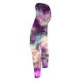 thumbnail image 5 of lcziwo Womens Leggings Galaxy Graphic Print Running Tights Stretchy High Waisted Butt Lifting Yoga Pants Purple S, 5 of 7