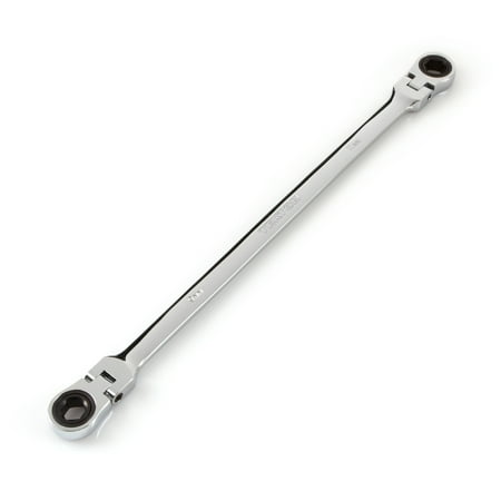TEKTON 9 x 11 mm Long Flex Ratcheting Box End Wrench | WRN77105