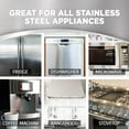 thumbnail image 4 of Stainless Steel Cleaner & Polish Streak-Free Shine - For Refrigerators, Oven, Dishwasher, Stove - 2 Pack Aerosol Spray with Microfiber Cloth Included, 4 of 4