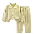 thumbnail image 2 of Lovzfmll Loungewear Set for Boys & Girls, Plaid Fleece Top & Pants, Cozy Home Wear for Little Girls, 7-8 Years, 2 of 7
