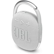 JBL Clip 4 Portable Mini Bluetooth Speaker with IP67 Waterproof and Dustproof - White