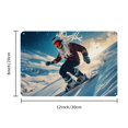thumbnail image 3 of Room Decor 1pc Snowboarder Metal Wall Art, Frameless Iron Tin Sign, Weatherproof Vivid Colorful Snowboarding Print, 8x12 Inches, for Home Decor, 3 of 7