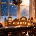 thumbnail image 4 of BESTSKY 2026 New Diy Foldable Christmas Gingerbread House Cardboard Kit with Led Lights,Make A Xmas Gingerbread House Craft Decor Kit,Village Home Decorations Gift for Home Festival Party (2Set), 4 of 6