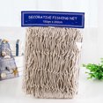 thumbnail image 2 of Souew Mediterranean decorative fishing net thick line hemp rope shell net photography props kindergarten background wall decoration ornaments 1.5×2 meters 1PC beige, Nautical Fishing Net Shell, 2 of 9