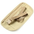 New Travel Waist Pouch for Passport Money Belt Bag Hidden Security Wallet Black Khaki