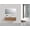 Right Sink, variant on Alma Fiona 48″ Natural Wood Finish Wall Mount Vanity With A Vessel Sink / Left Side Sink