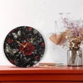 thumbnail image 6 of YAZAOO Decorative Wall Clock Size：25cm Midnight Garden Whispers Design Pattern Clock, 6 of 10