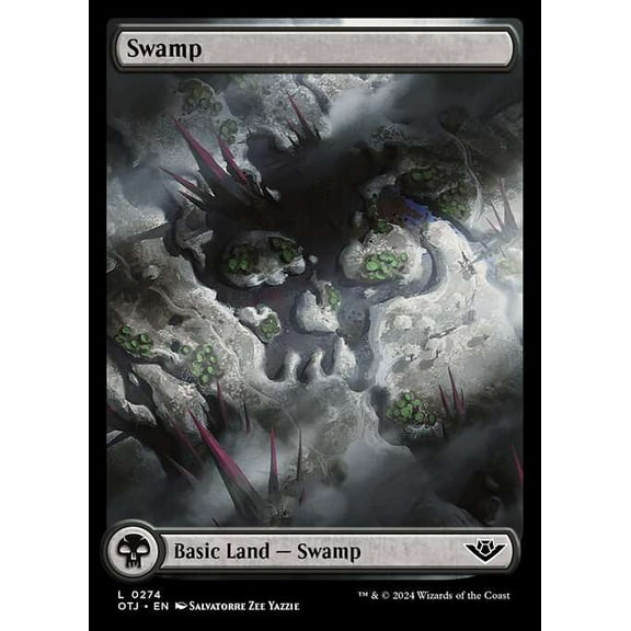 MtG Outlaws of Thunder Junction Common Swamp (Full Art Foil) #274