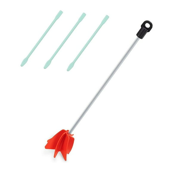 Epoxy Mixer for Drill-5 Gallon Paint and Epoxy Resin Mixing Attachment-14inch Stirrer Paddle for Drills-3 Stir Sticks,1 set x concrete mixer,Red