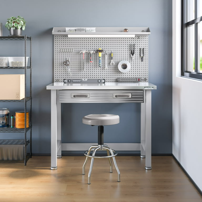 Seville Classics UltraHD Lighted Stainless Steel Worckcenter