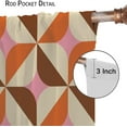 thumbnail image 6 of Abstract Medieval Curtains, Modern Geometric Designs in The Aesthetic Style of The 60s and 70s, Decorated Curtains for The Bedroom Living Room and Kitchen42X63 Inch, 6 of 6