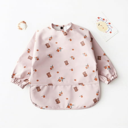 

Danish children‘s waterproof anti-clothing eating bib ultra-soft PU waterproof bib baby complementary overalls anti-dirty feeding