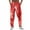 Red, variant on Mens Cargo Pants Solid Color Shiny Metal Shiny Casual Nightclub Sweatpants for Men Sportwear,Silver,XL