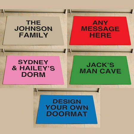Personalized Any 3 Line Message Doormat 17 X 27 Walmart Com