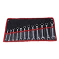 thumbnail image 2 of Fix Head Ratchet Wrench Set, Mirror Polished Finish Wrenches Combination 12Pcs Reinforced Open End  With Storage Bag For Household, 2 of 8