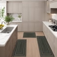 thumbnail image 6 of Ileading Boho Kitchen Rugs Sets 3 Piece with Runner Non Slip Kitchen Mats for Floor Washable Green, 6 of 12