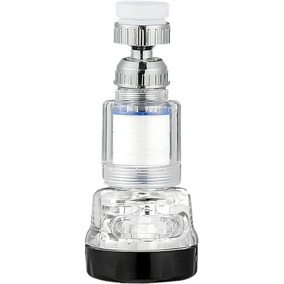 Versatile Filter Tap Booster, 360 Degree Swivel for Adjustable Water-saving Faucet, Heavy Metals Removal and Chlorine Reduction for Kitchens, Bathrooms, Gardens (Soft Water, Easy Installation)