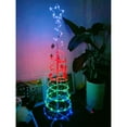 thumbnail image 1 of Christmas Decorations Home Party Interior Decoration Christmas Desk Decoration LED Lights Iron Metal Foldable Christmas Tree With Balls Christmas Tree, 1 of 3