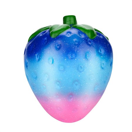 DZT1968 Jumbo Galaxy Strawberry Scented Squishy Charm Slow Rising Stress Reliever