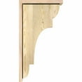 thumbnail image 3 of 8"W x 14"D x 26"H New Brighton Rough Sawn Corbel w/Backplate, Douglas Fir, 3 of 9
