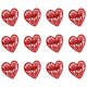 thumbnail image 1 of Monstrate Platos en forma de corazón Hebilla de amor Cierres de metal Anillos de servilleta Círculo romántico Fiesta Banquetes Cena Adorno de joyería Mostrada rojo Monstrate HA060541-01, 1 of 6