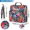 thumbnail image 2 of FORMRS Zipper Binder with Shoulder Strap 2-inch Ring 500 Sheet Capacity File Bag, Vibrant Pink Floral Pattern, 2 of 5