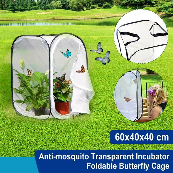 NARABB Foldable Cage Mosquito Net Pet Cage Transparent Culture Cage