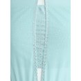 thumbnail image 5 of Doomiva Lyrical Dance Dress for Women Mock Neck Sleeveless Dress Light Blue S, 5 of 7