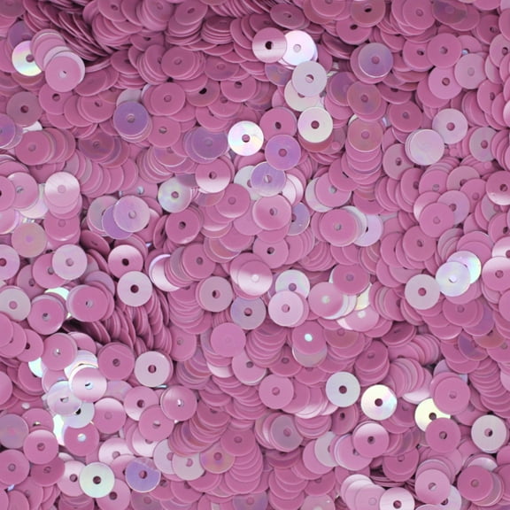 Orchid Pink Sequins 5mm Opaque Rainbow Iris Made in USA