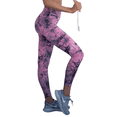 thumbnail image 1 of Women's Tie Dye Printed Activewear Leggings - Buttery Soft Tie Dye -Dusty Mauve , Plus Size XL, 1 of 5