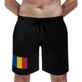 thumbnail image 4 of Men's Flag of Chad Novelty Swimtrunks Beach Shorts Pants with Pockets L S-3XL, 4 of 7