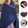 thumbnail image 2 of Large Waterproof Stadium Blanket for Cold Weather  Soft Warm Fleece Camping Blanket Windproof for Outdoor Sports  Blue, 2 of 11