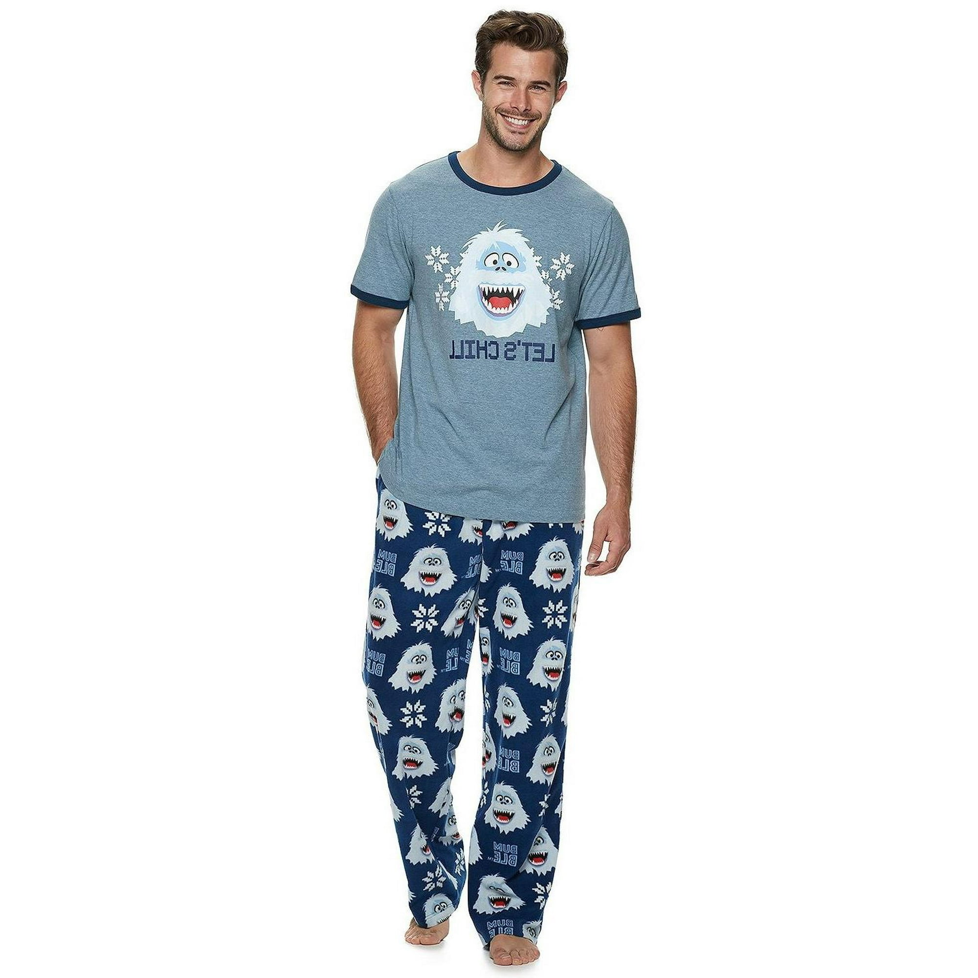 Rudolph Men s Pajama Bumble Let s Chill Sleepwear Set Adult Loungewear Walmart