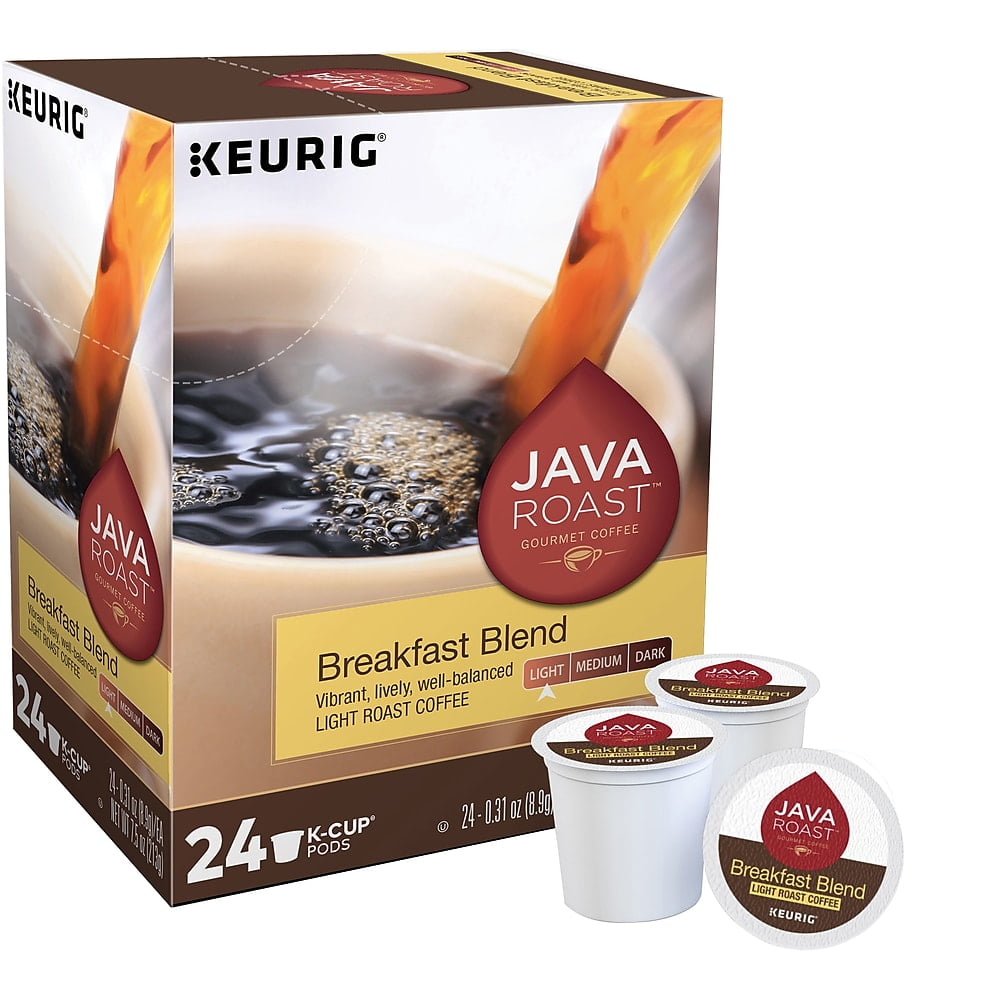 Java Roast Breakfast Blend Coffee Keurig KCup Pods Light Roast 96/CT