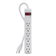 thumbnail image 1 of Protector contra sobretensiones Power Strip Belkin de 6 salidas 300J, color blanco, 1 of 4
