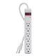 thumbnail image 1 of Protector contra sobretensiones Power Strip Belkin de 6 salidas 300J, color blanco, 1 of 4