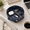 Dark blue large size (L), variant on PVC Leather Desktop Catchall Tray, Snap Button Organizer Bowl for Keys Jewelry Cosmetics Entryway Tabletop Storage