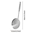 thumbnail image 3 of zhangmingg Stainless Steel Kitchen Strainer Slotted Spoon Utensil for Frying Pasta Soup and Food Filtering, 3 of 4