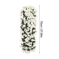 Shpwfbe Garland Vivids Artificial Hanging Orchid Bunch Hanging Flowers Artificial Violet Flower Wall Wisteria Basket Hanging Garland Room Decor