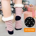 thumbnail image 6 of Slipper Socks for Women, AMITOFO Winter Warm Fuzzy Sherpa Socks Non Slip Grips Cartoon Animals Thick Cozy Fluffy Fleece Floor Socks with Grippers, 9-11, 6 of 6