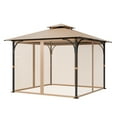 thumbnail image 1 of VEVOR Replacement Mesh Gazebo Netting Screen for 10x10x 7 ft Outdoor Patio, Net Only, 1 of 9