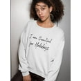 thumbnail image 2 of Thankful For Graphic Sweatshirt Women -GoatDeals Designs, Female 4X-Large, 2 of 4