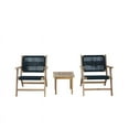 thumbnail image 2 of Teva Furniture Wooden Venice Club Chair Seating Set with Dark Grey Rope Weave, 2 of 4