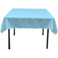 thumbnail image 1 of Nappe Carrée en Popeline de Polyester 52" x 52" Turquoise Clair, 1 of 1