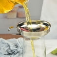 thumbnail image 4 of 2pcs Canning Funnel with Handle Metal Funnel Caning Kitchen Wide Mouth Funnel for Oil Liquor Canning, 4 of 8