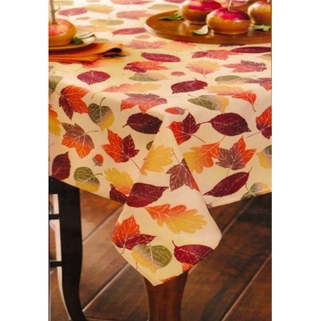 UPC 638888005932 product image for Croft & Barrow Fabric Tablecloth Colorful Cascading Leaves Table Cloth 60x102 Ob | upcitemdb.com