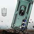 thumbnail image 3 of TJS for Samsung Galaxy S23 Phone Case, Impact Resistant Metal Ring Magnetic Support Kickstand Drop Protector Cover for Galaxy S23 (Teal), 3 of 5