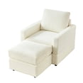 thumbnail image 4 of Corduroy Chaise for Living Room | High - Comfort Experience for Various Activities | Corduroy Fabric and Sturdy Frame | Adjustable Back for Customized Comfort, 4 of 6