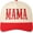 Red, variant on MIRMARU MAMA Typographic Design Embroidery Two Tone Trucker Baseball Cap Hat
